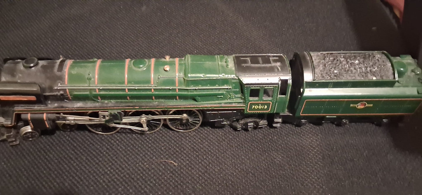 HORNBY OO GAUGE R.552 BR 4-6-2 LOCOMOTIVE OLIVER CROMWELL 70013 MADE IN GREAT BR