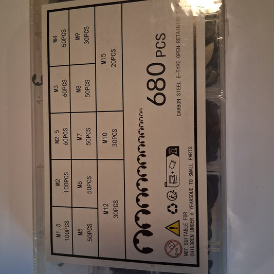 Black Circlips New  Carbon steel