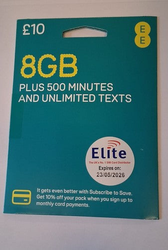 EE PAY AS GO SIM CARDS NEW